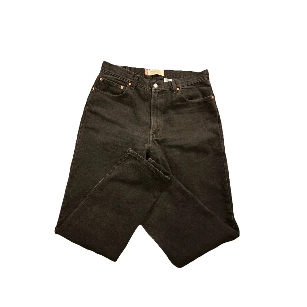 Y2K Levi’s 550 Jeans Men’s Size 36X34 Black Denim Relaxed Pants
